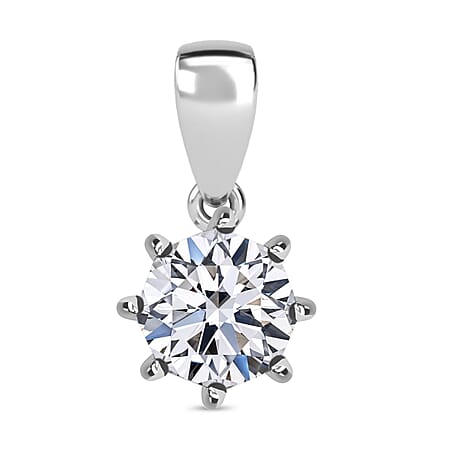 LUXURIANT 950 Platinum SGL Certified (VS/G-H) Lab Grown Diamond Pendant 1.02 Ct.