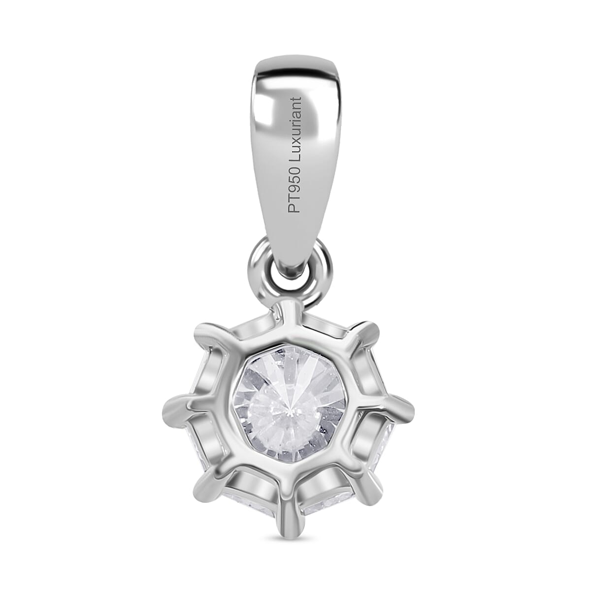 Luxuriant Diamond 950 Platinum SGL Certified (VS-G-H) Lab Grown Diamond Pendant 1.02 Ct.