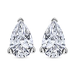 LUXURIANT 2 Ct. Cushion-Cut Lab Grown Diamond Solitaire Stud Earrings in 950 Platinum, SGL Certified