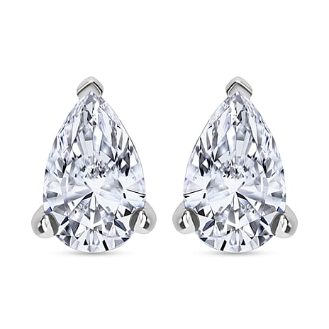 Luxuriant Diamond 950 Platinum SGL Certified Lab Grown Diamond (VS-G-H) Earring With Screw Back 2.0 Ct.