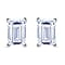 Luxuriant Diamond 2 Ct. Lab Grown Diamond Solitaire Stud Earrings in 950 Platinum, SGL Certified