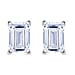 LUXURIANT Diamond 950 Platinum SGL Certified Lab Grown Diamond (VS/G-H) Earring With Screw Back 2.0 Ct.