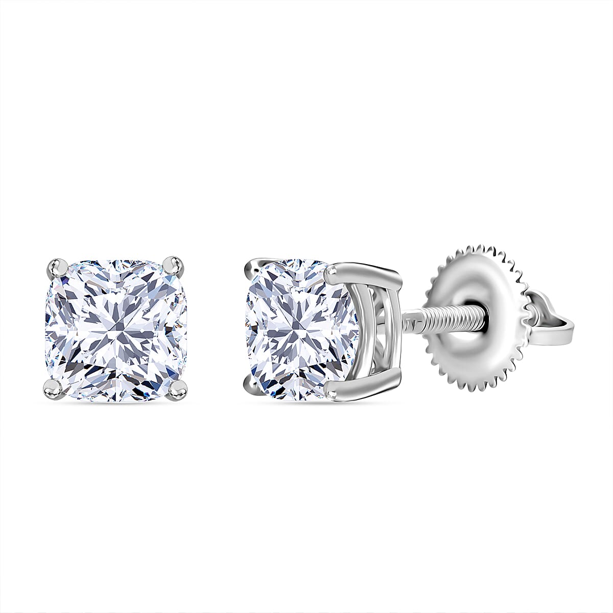Luxuriant Diamond 950 Platinum SGL Certified Lab Grown Diamond (VS-G-H) Earring 2.0 Ct.