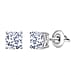 LUXURIANT Diamond 950 Platinum SGL Certified Lab Grown Diamond (VS/G-H) Earring With Screw Back 2.0 Ct.