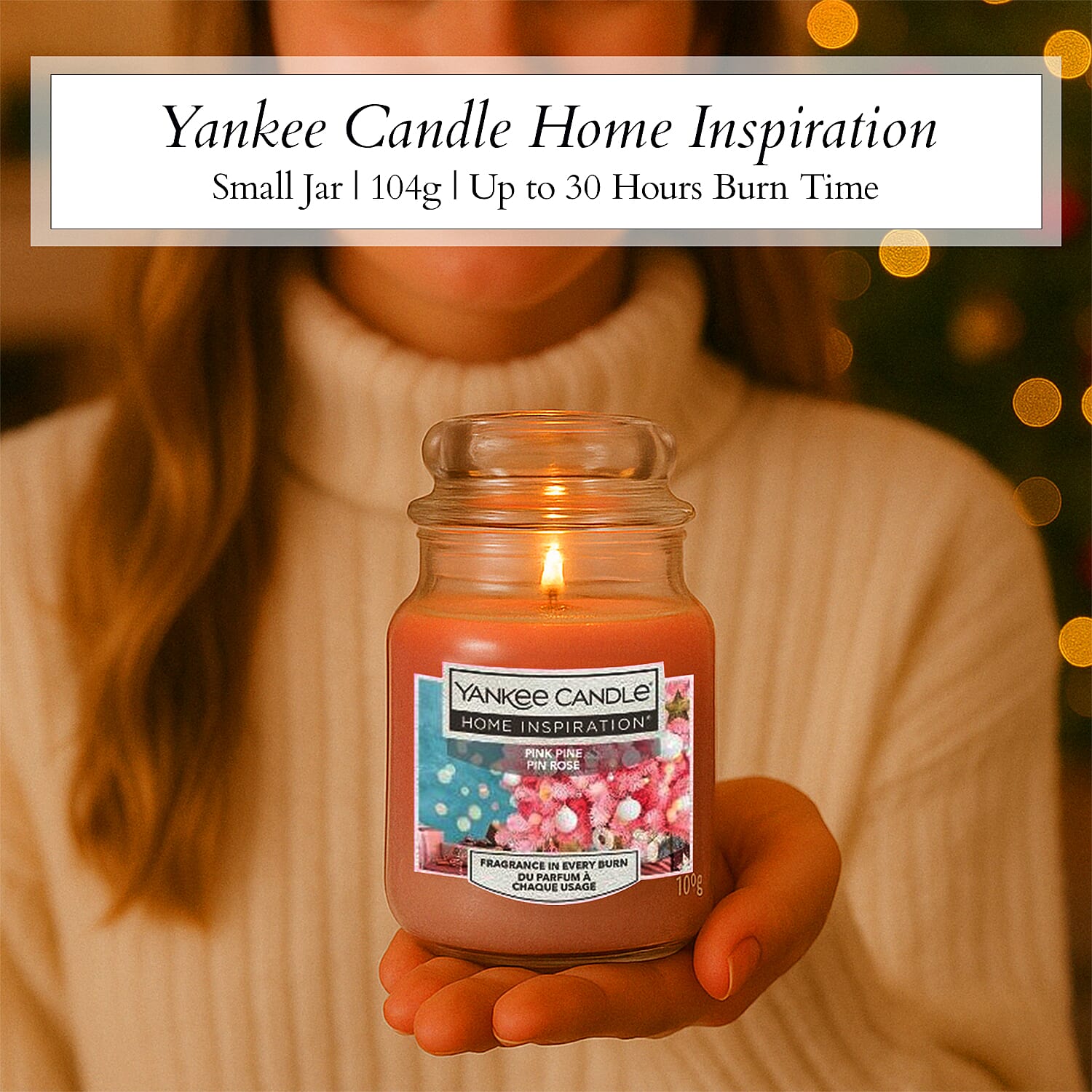 One Time closeout- Yankee Home Inspiration Candle 104g - Pink Pine