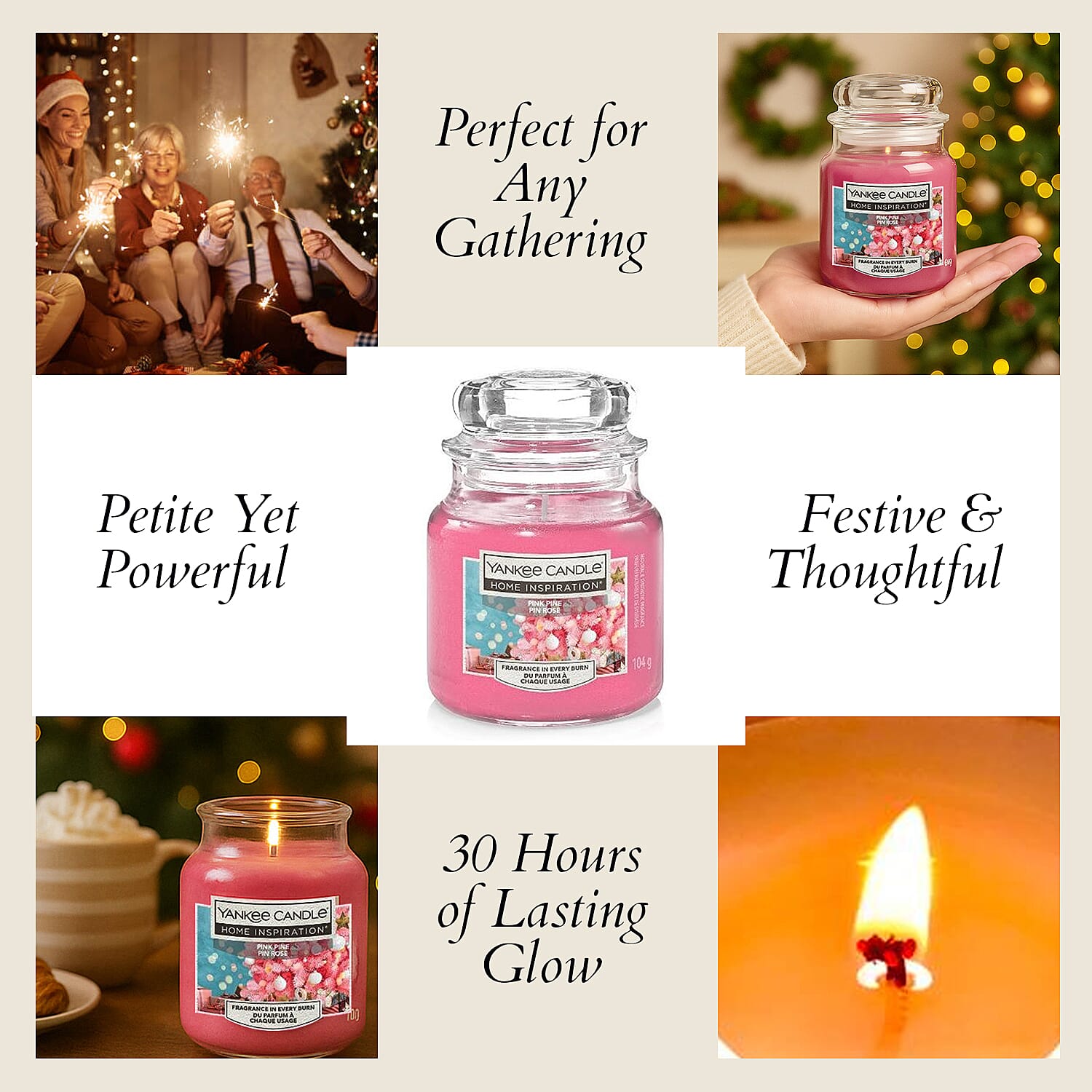One Time closeout- Yankee Home Inspiration Candle 104g - Pink Pine