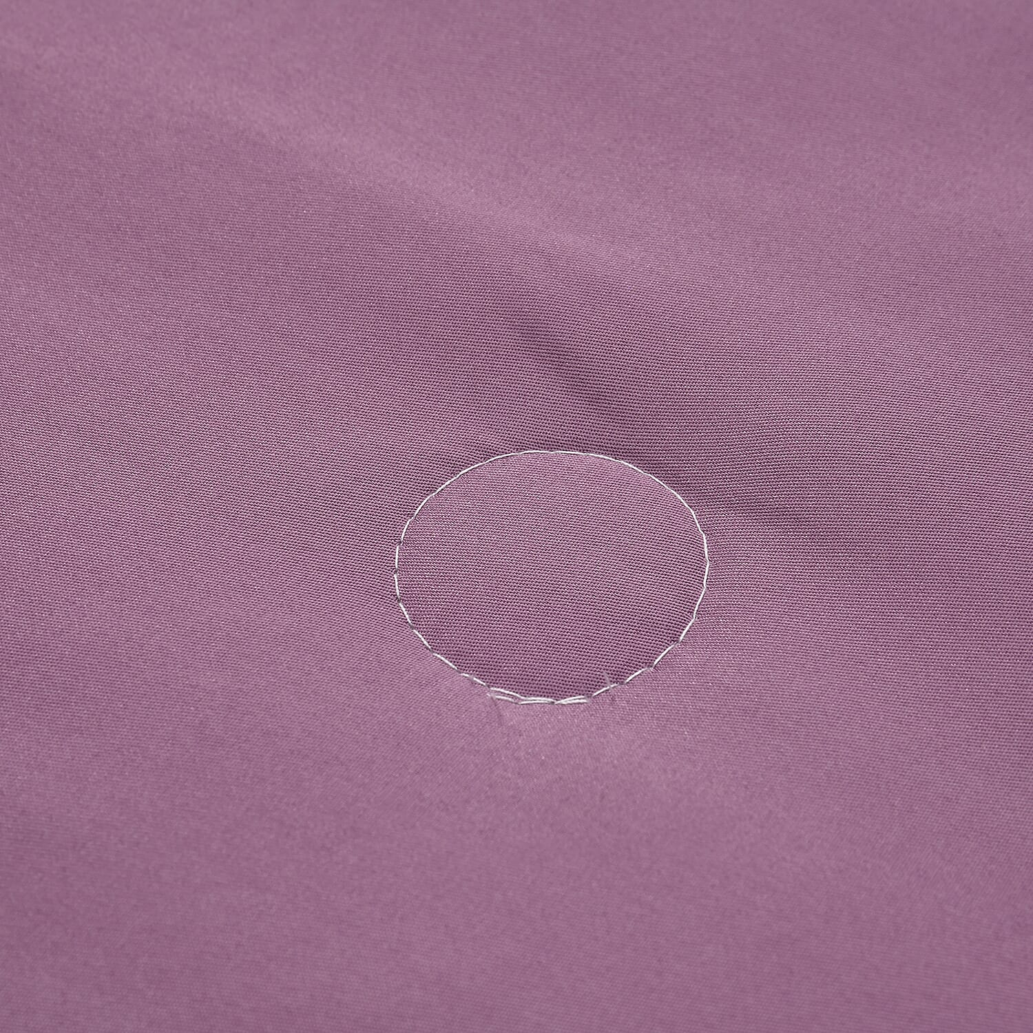 Set of 3pcs - Flower Printed Lightweight Quilt (Size Double) - Off White - Purple