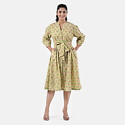 La Marey Cotton Block Dress