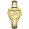 Gamages Of London Limited Edition Sweet Heart Ladies Swiss Movement Diamond Watch With Leather Strap - Champagne