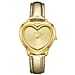 Gamages Of London Limited Edition Sweet Heart Ladies Swiss Movement Diamond Watch With Leather Strap - Gold