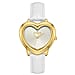 Gamages Of London Limited Edition Sweet Heart Ladies Swiss Movement Diamond Watch With Leather Strap - Gold
