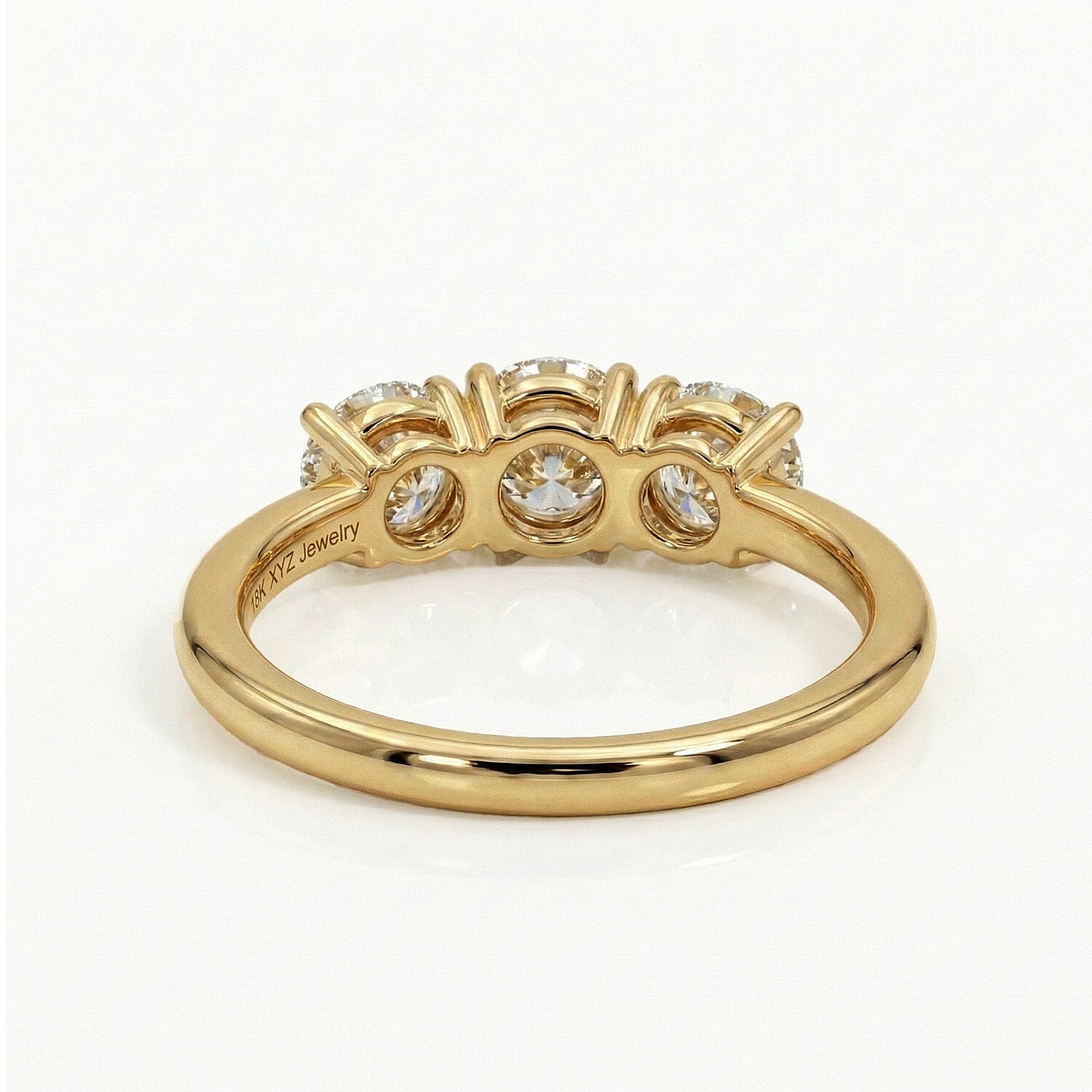 LUXURIANT SGL Certified Lab Grown Diamond (VS-G/H) 3 Stone Ring