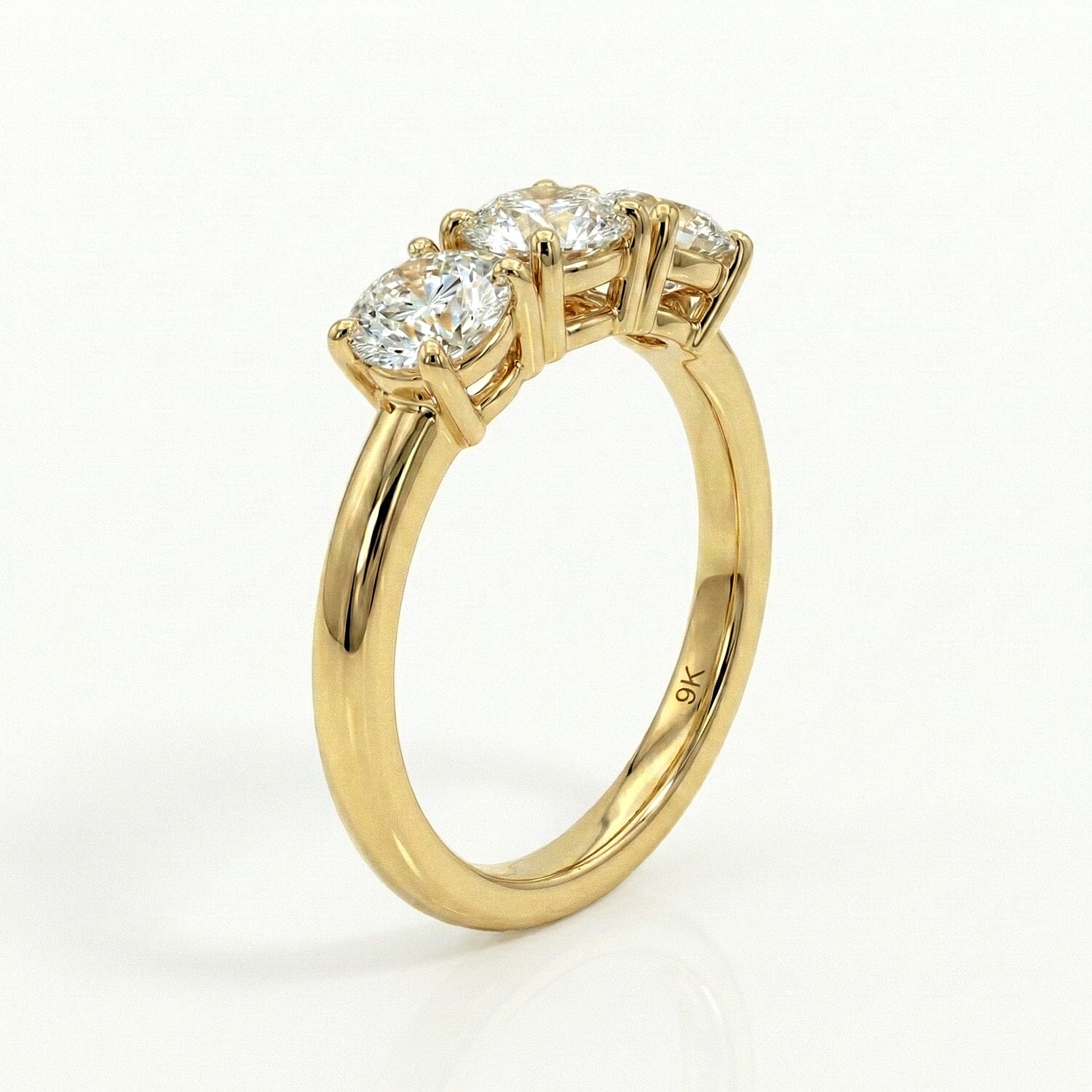 LUXURIANT SGL Certified Lab Grown Diamond (VS-G/H) 3 Stone Ring