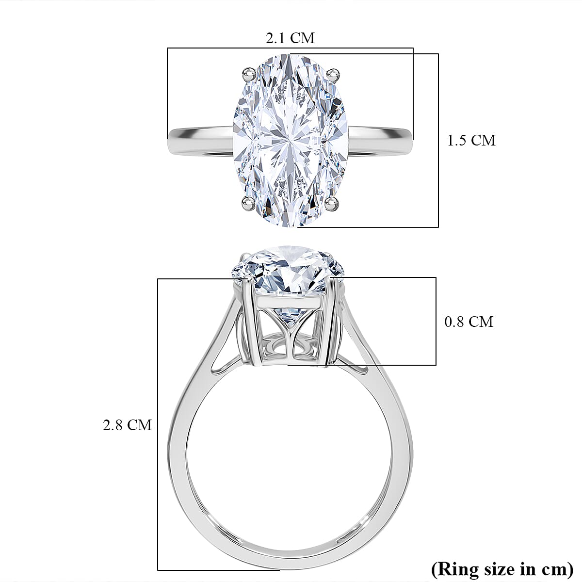 Luxuriant Diamond 950 Platinum IGI Certified Lab Grown Diamond VS1-G Ring 3.03 Ct.