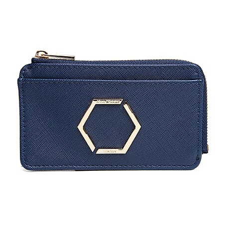 Alice Wheeler Bath Honeycomb Coin-Card Purse - Navy