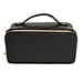 Alice Wheeler Leather Train Case - Black