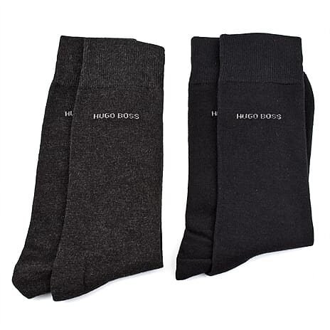 Hugo Boss Glass Bottle and 2 Pairs of Socks Gift Set - Black
