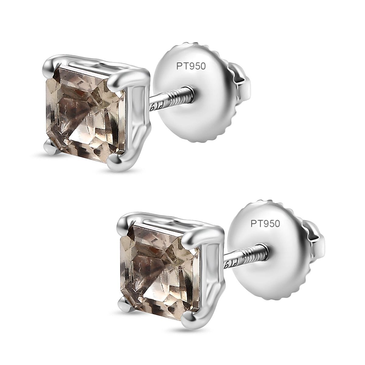 The Most Exotic Tucson Find - RHAPSODY 950 Platinum AAAA Turkizite Solitaire Stud Earrings with Screw Back 2.03 Ct. The Most Exotic Tucson Find - RHAPSODY 950 Platinum AAAA Turkizite Solitaire Stud Earrings with Screw Back 2.03 Ct.