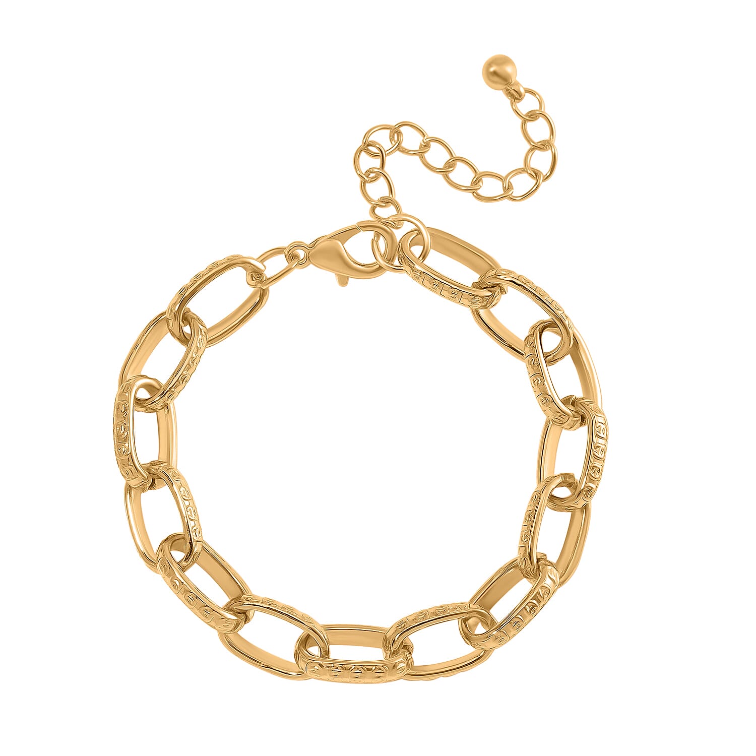 Paperclip Bracelet (Size - 7.5-2 Ext) With Lobster Clasp