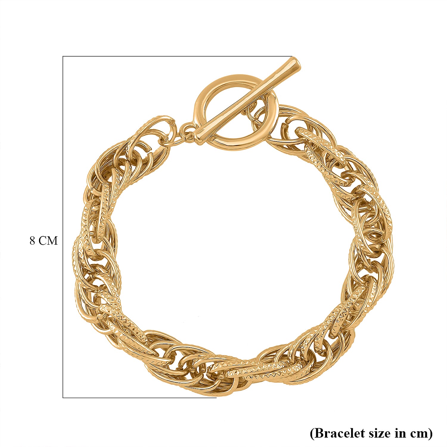 One Time Deal- Bracelet (Size - 8) with T-Bar Clasp