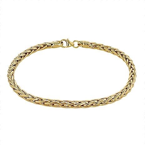 Hatton Garden Close Out  - 9K Yellow Gold Wheat Link Bracelet With Lobster Clasp (Size - 7.5)