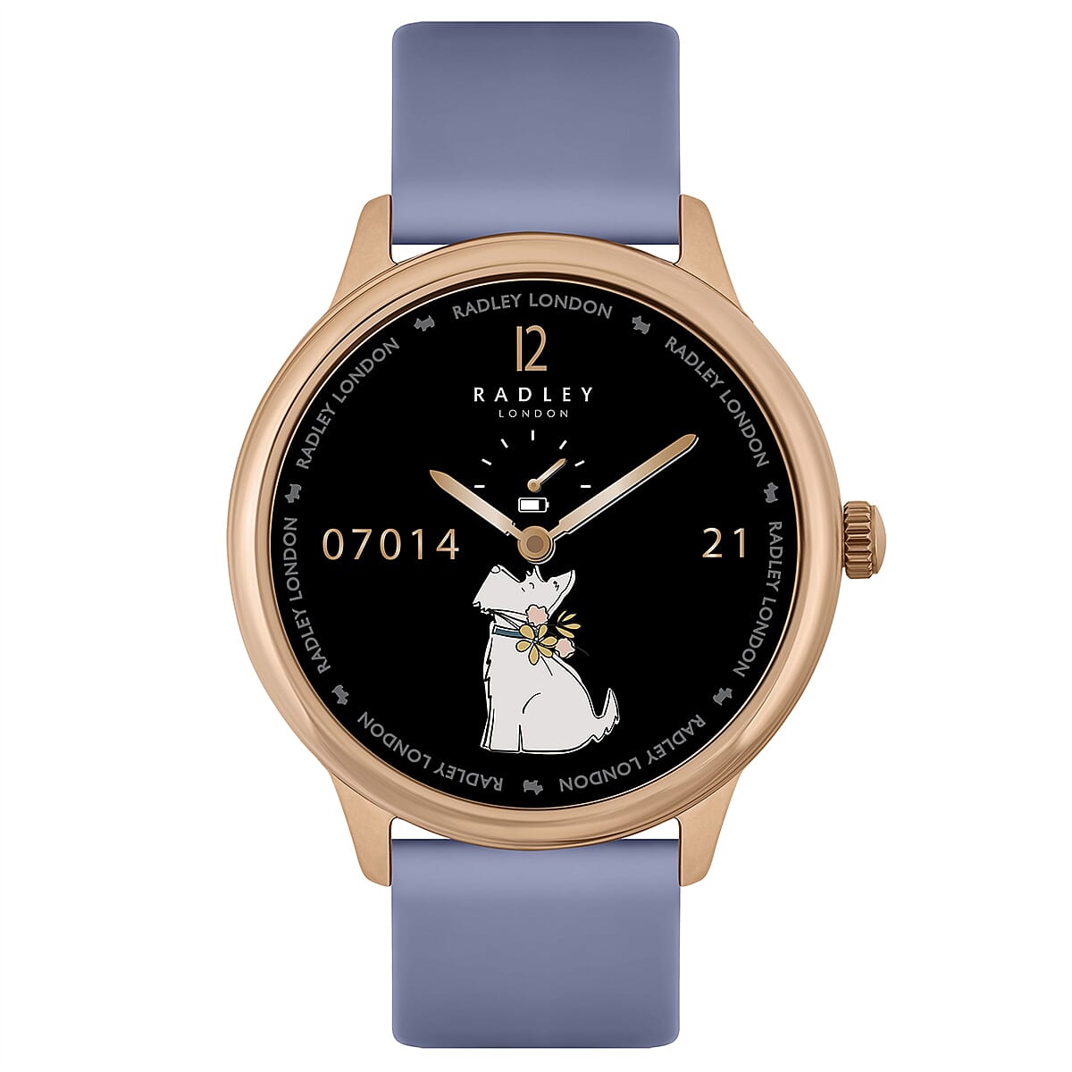 Radley Automatic Ladies Smart Calling Watch in Silicone - 7 Days Battery Life - Light Blue Radley Automatic Ladies Smart Calling Watch in Silicone - 7 Days Battery Life - Light Blue