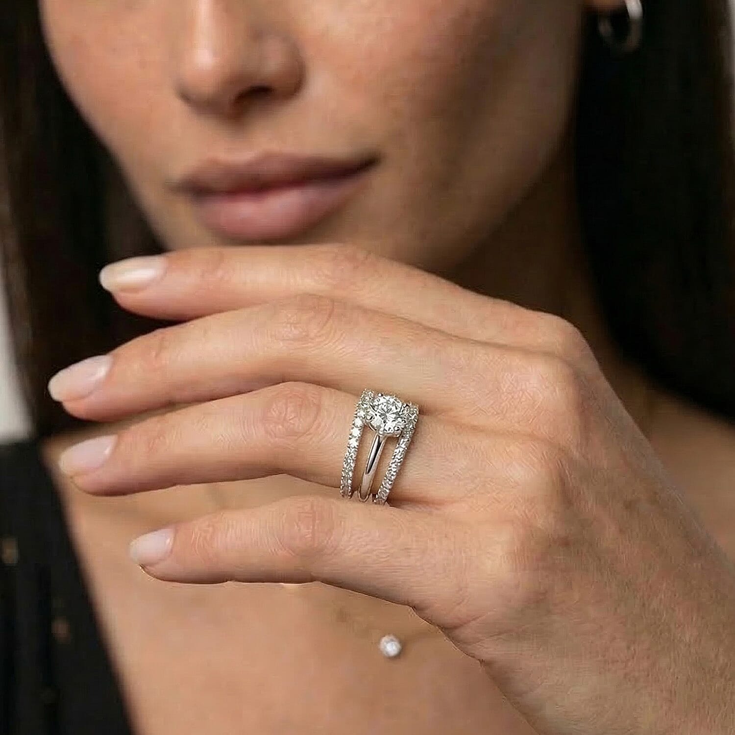 Luxuriant Diamond  9K Gold SGL Certified VS-GH Lab Grown Diamond  Ring