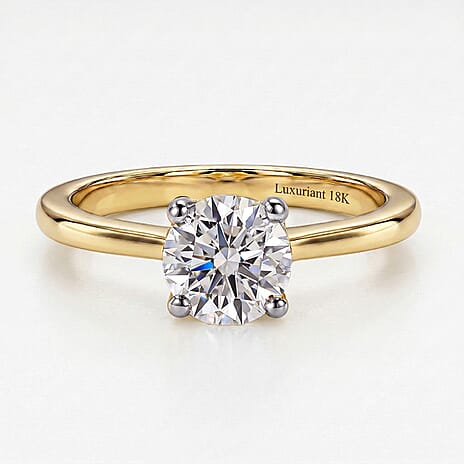 Luxuriant Diamond  9K Yellow Gold SGL Certified VS-GH Lab Grown Diamond Ring 1.00 ct