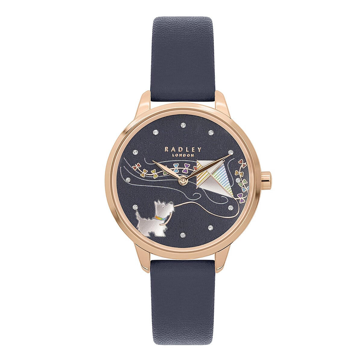 Radley Responsible Quartz Movt. 3ATM WR Ladies Watch with Blue Colour Leather Strap