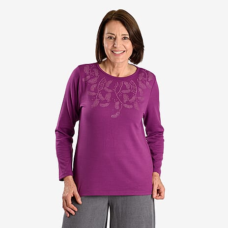 Closeout Deal  Blouse - Purple