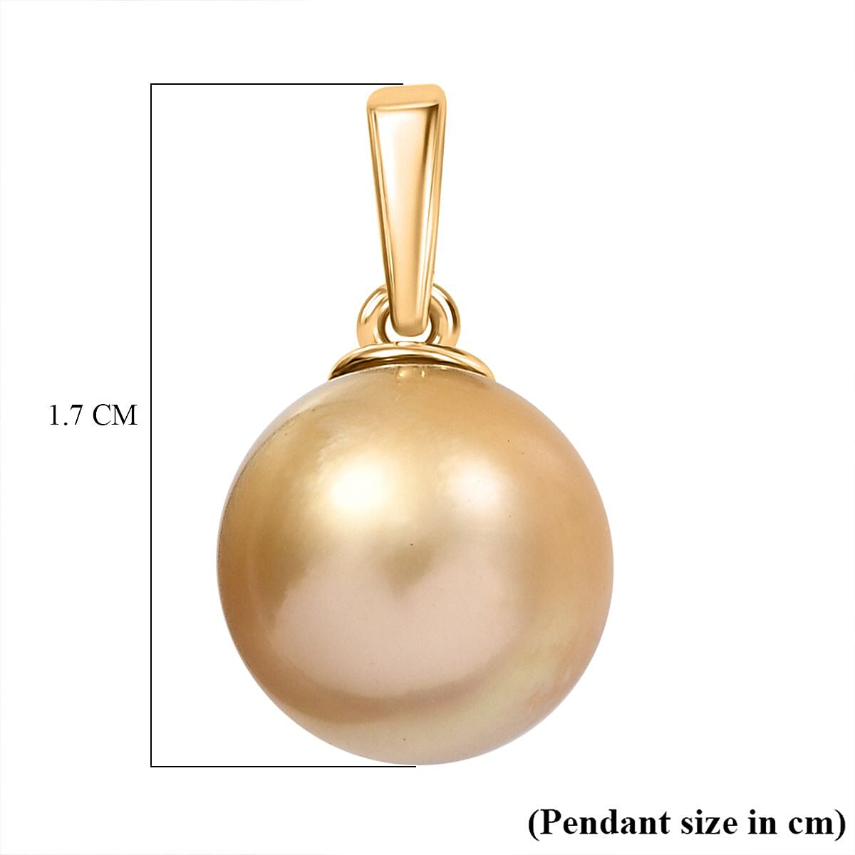 9K Yellow Gold Premium South Sea Pearl Pendant