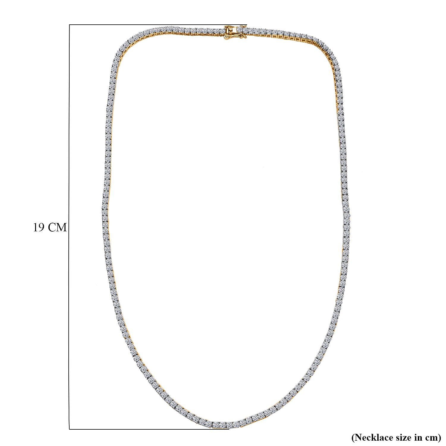 Luxuriant Diamond - 9K Yellow Gold SGL Certified Lab Grown Diamond (VS- E-F) Cluster Necklace (Size - 18) 10.56 Ct, Gold Wt. 12.15 Gms.