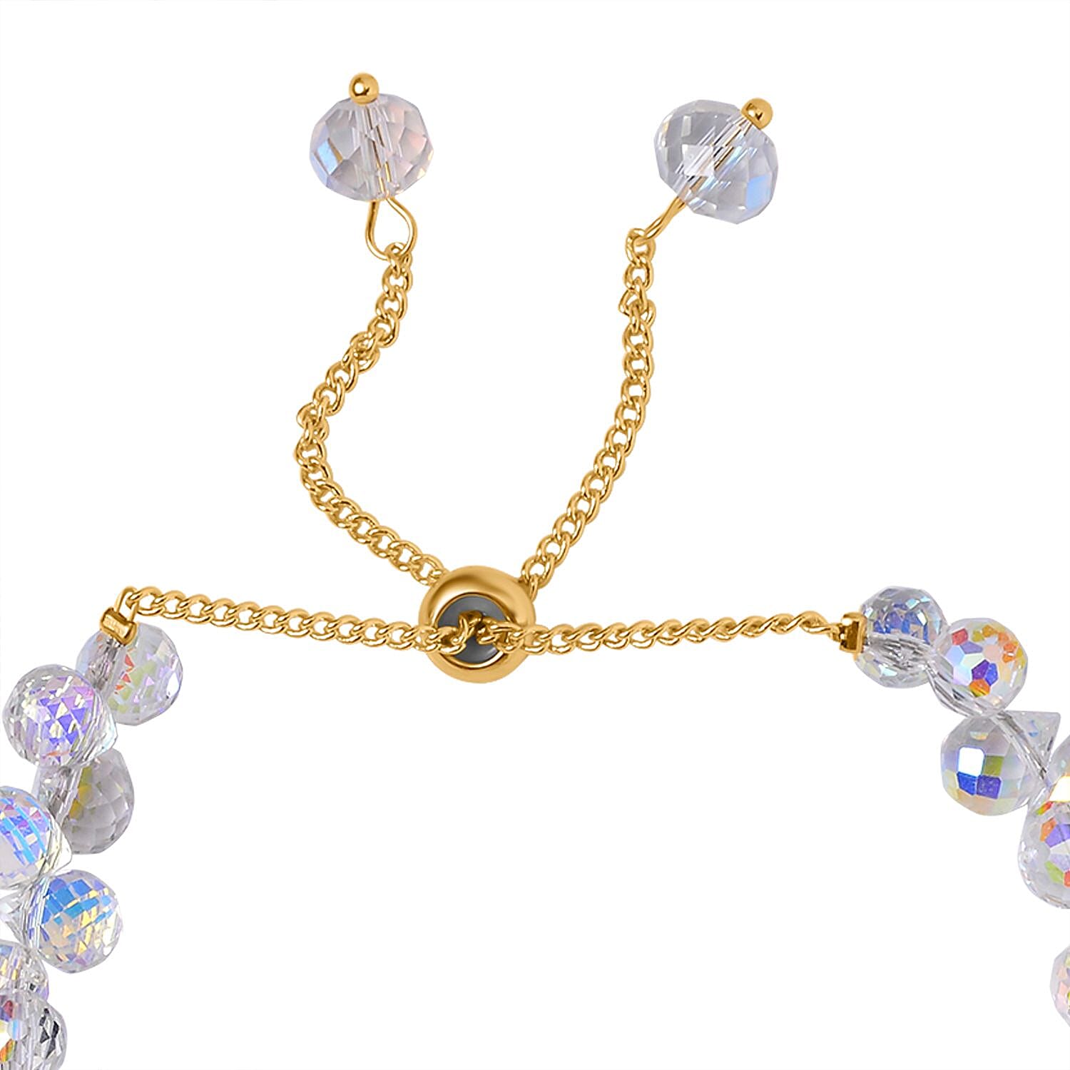 White Mystic Color Crystal Bracelet