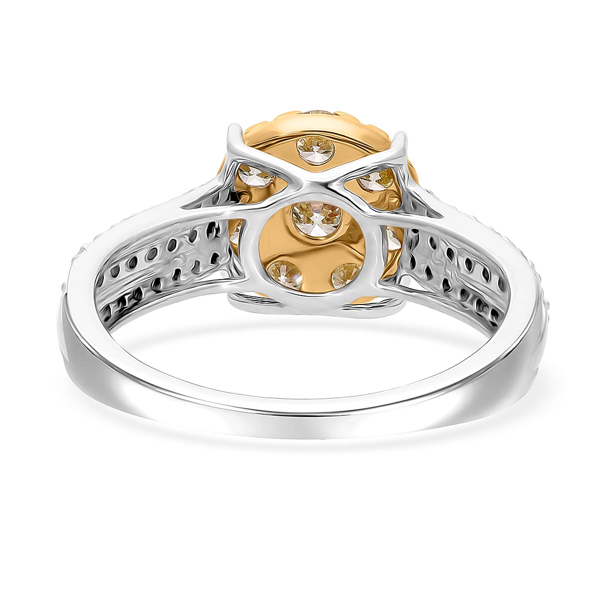 Tucson Rare Find- 9K Yellow & White Gold SGL Certified Natural Yellow Diamond & White Diamond Ring 1.00 Ct. Tucson Rare Find- 9K Yellow & White Gold SGL Certified Natural Yellow Diamond & White Diamond Ring 1.00 Ct.