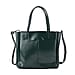 Closeout Deal - 100% Genuine Leather Tote Bag with Shoulder Strap - Brown