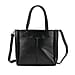 Closeout Deal - 100% Genuine Leather Tote Bag with Shoulder Strap - Brown