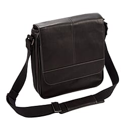 Falcon Colombian Leather Satchel Bag - Black