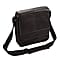 Falcon Colombian Leather Satchel Bag - Black