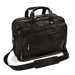 Falcon Colombian Leather 15.6 Inch bag - Black