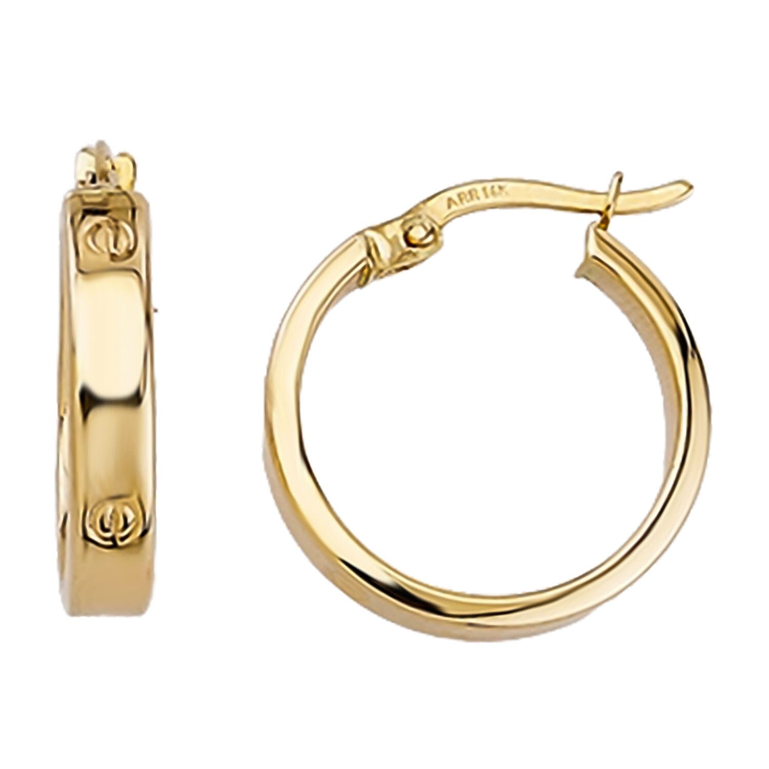 Designer Inspired- 9K Yellow Gold Earring with Clasp