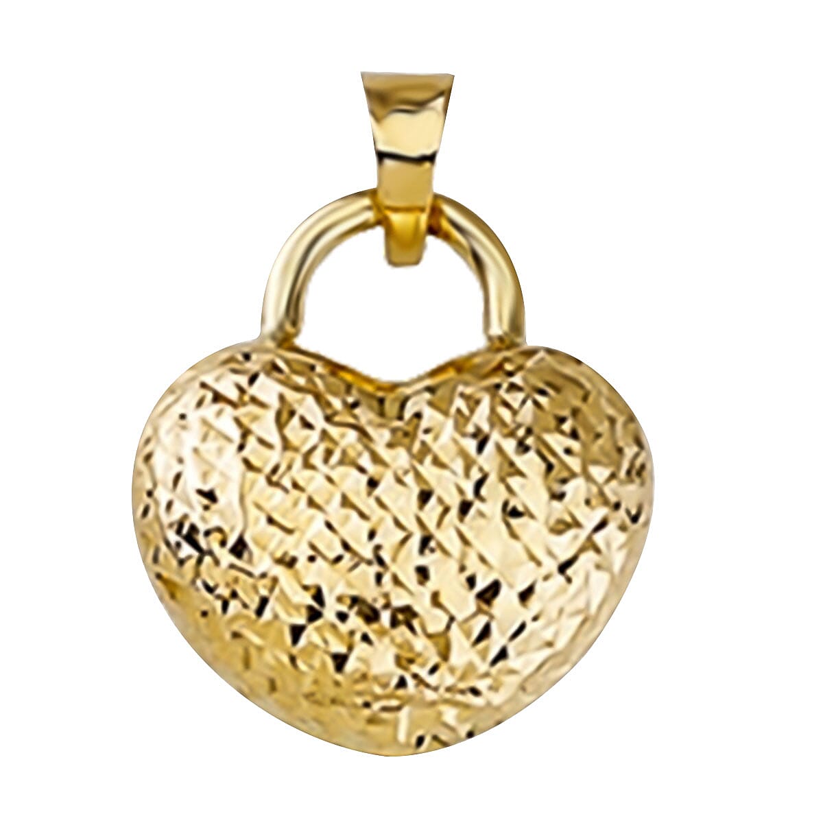 9K Yellow Gold Heart Pendant