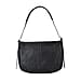 Closeout Deal- Genuine Leather Crossbody Bag with Adjustable Strap - Black