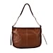 Closeout Deal- Genuine Leather Crossbody Bag with Adjustable Strap - Black