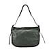 Closeout Deal- Genuine Leather Crossbody Bag with Adjustable Strap - Black