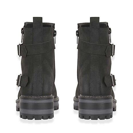 Jo - Joe Ladies SACRAMENTO Nubuck Ankle Boots (Size 4) - Black