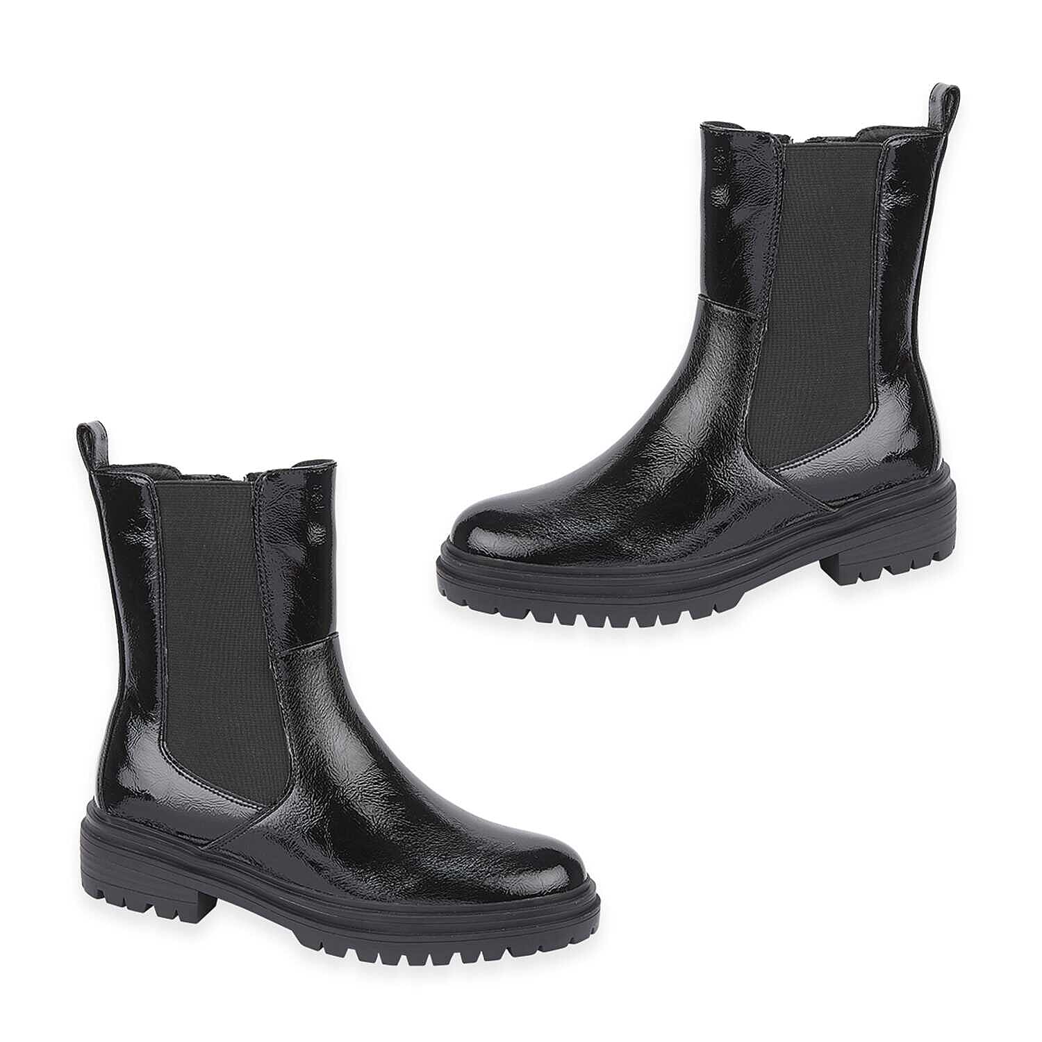 Shoes by Emma Ladies Shoe (Size 4) - Black Patent