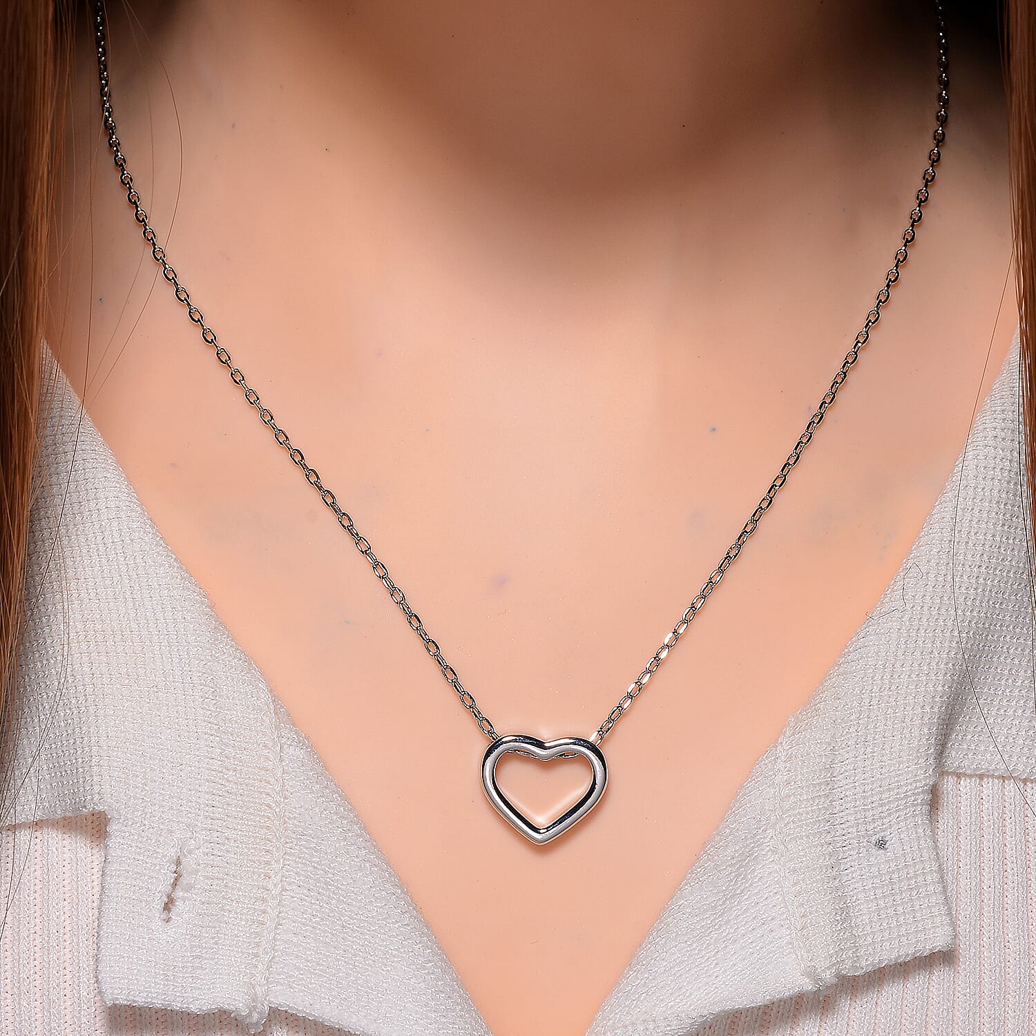 Brand New - Designer Inspired Heart Necklace (Size - 20-2 Ext)