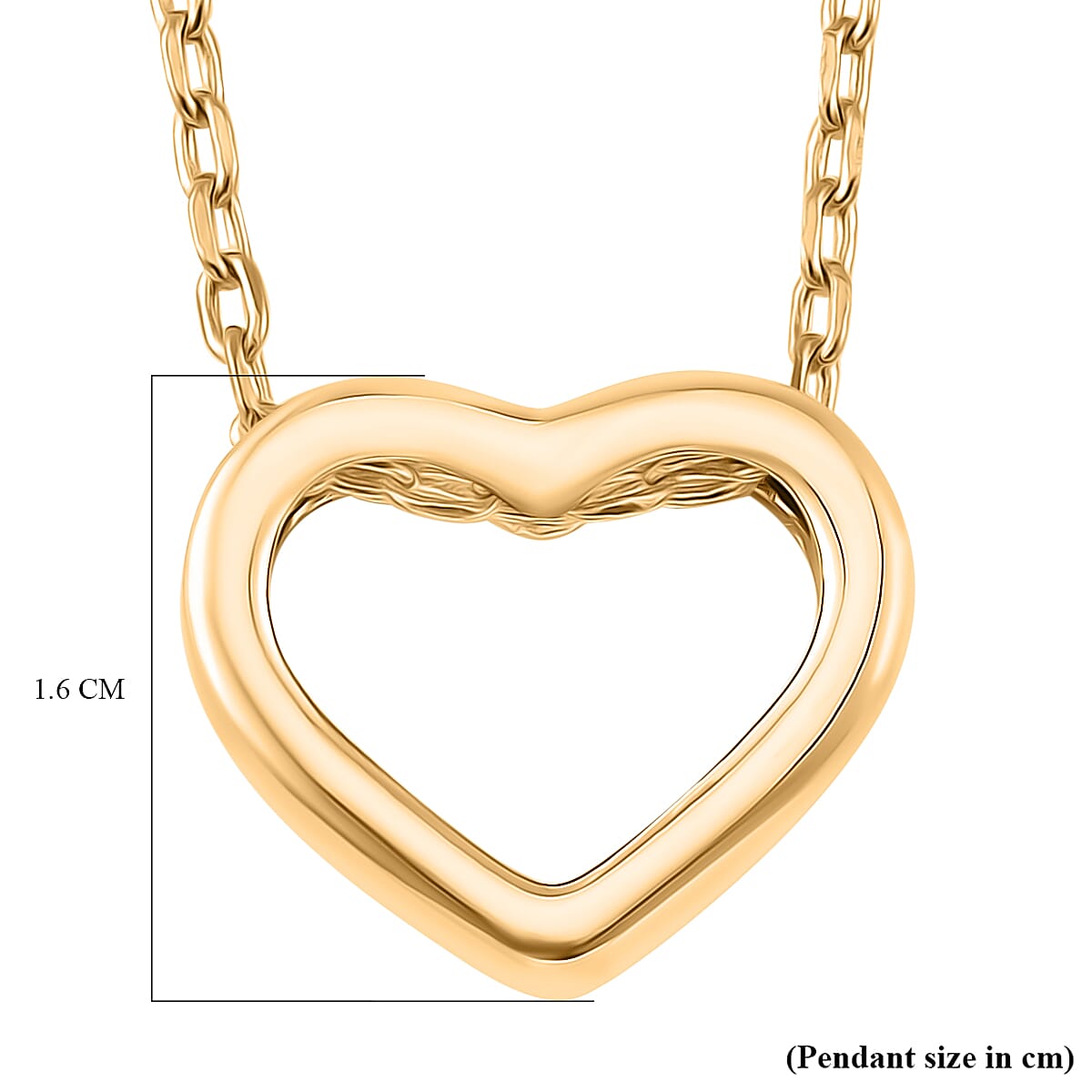 Designer Inspired Heart Necklace (Size - 20-2 Ext) Designer Inspired Heart Necklace (Size - 20-2 Ext)