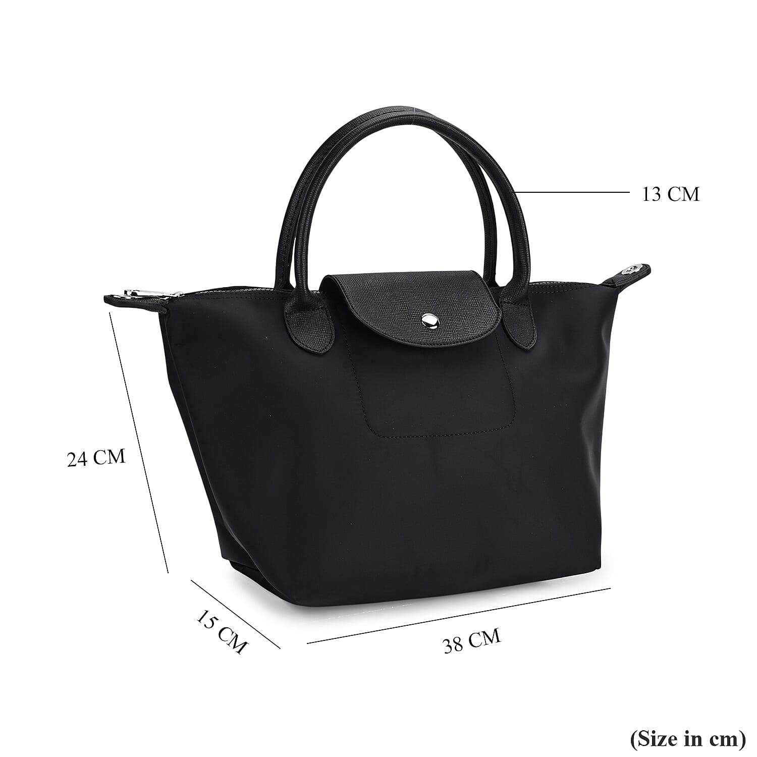 One Time Closeout- Designer Inspired Tote Bag (Size 38x15x24 cm) - Black One Time Closeout- Designer Inspired Tote Bag (Size 38x15x24 cm) - Black