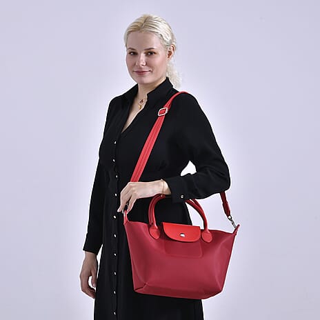 One Time Closeout - Designer Inspired Tote Bag (Size 38x15x24 cm) - Red